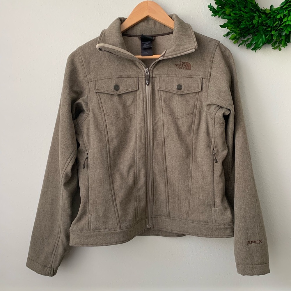 The North Face Apex Khaki Greenish Jacket sz Xs